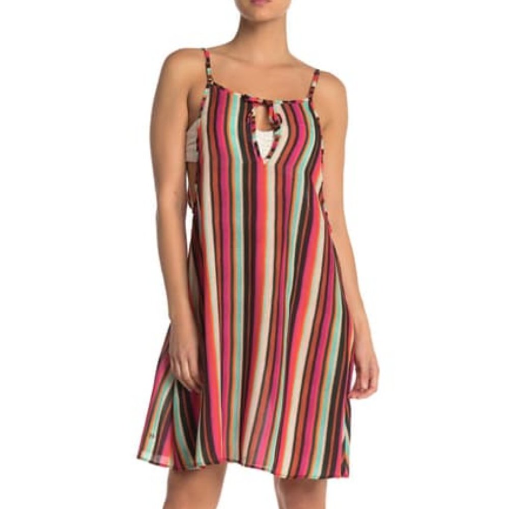 Maaji Santa Fe Sun Fun Stripe Cover-Up Dress NWT